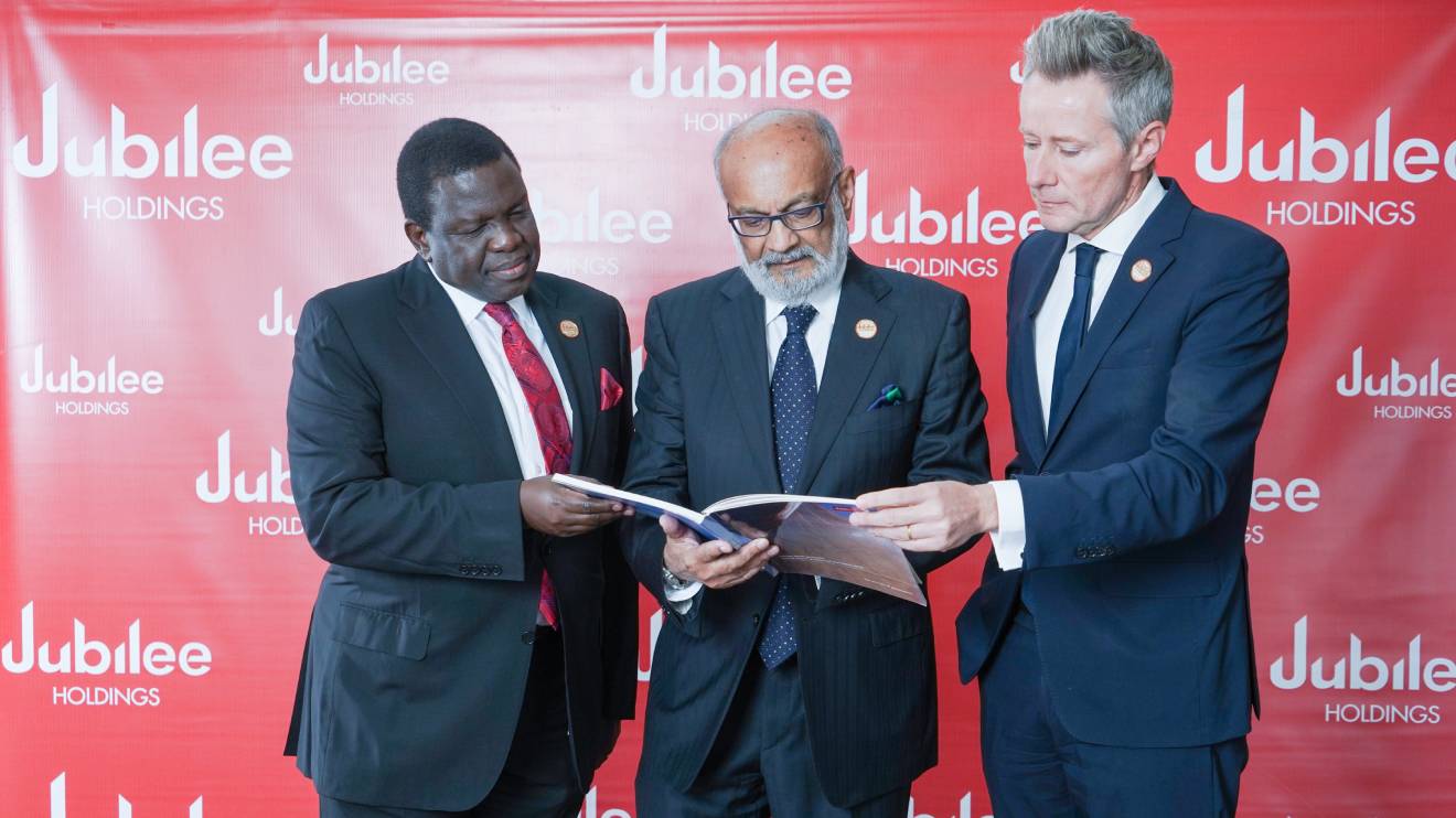 Jubilee Holdings releasing their half-year results. PHOTO/COURTESY